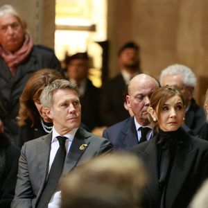 Le prince Dimitri de Yougoslavie, Le prince Serge de Yougoslavie, La princesse Elena de Yougoslavie, Marina Ricolfi Doria, Le prince Emmanuel-Philibert de Savoie, La princesse Clotilde Courau de Savoie, La princesse Vittoria de Savoie - La cérémonie funéraire de Victor Emmanuel de Savoie, fils du dernier roi d'Italie, en la cathédrale Saint-Jean-Baptiste de Turin, le 10 février 2024.