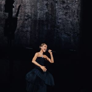 Elle a ensuite arboré un ensemble Schiaparelli aux épaules structurées, avant de se glisser dans une robe fluide signée Tom Ford. 

Celine Dion, tenue et bijoux Boucheron, lors de son premier concert à la Plénitude Arena à Paris La Défense le 12 septembre 2026. Agence / Bestimage