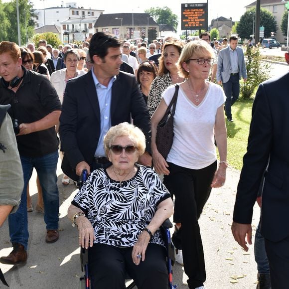 Inauguration de la rue Jacques et Bernadette Chirac, par la femme de l'ancien président de la République, Bernadette Chirac (en fauteuil roulant) et sa fille Claude, à Brive-la-Gaillarde. Le 8 juin 2018 @AGENCE / BESTIMAGE