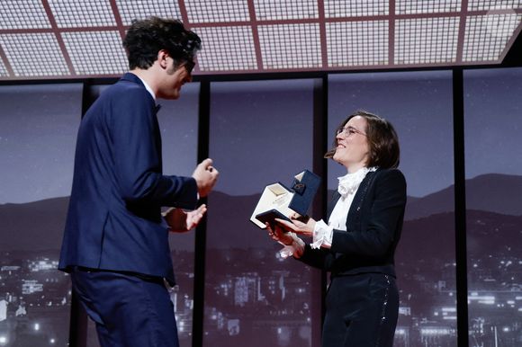 Federico Luis Tachella, Carla Simón - Cérémonie de clôture du 79ème Festival International du Film de Cannes, le 23 mai 2026. © Borde-Jacovides-Moreau / Bestimage