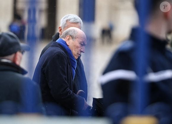 Michel Herbillon à la cérémonie des obsèques de Jean-Louis Debre à la cathédrale Saint-Louis des Invalides à Paris, France, le 10 mars 2025. Photo par Raphael Lafargue/ABACAPRESS.COM