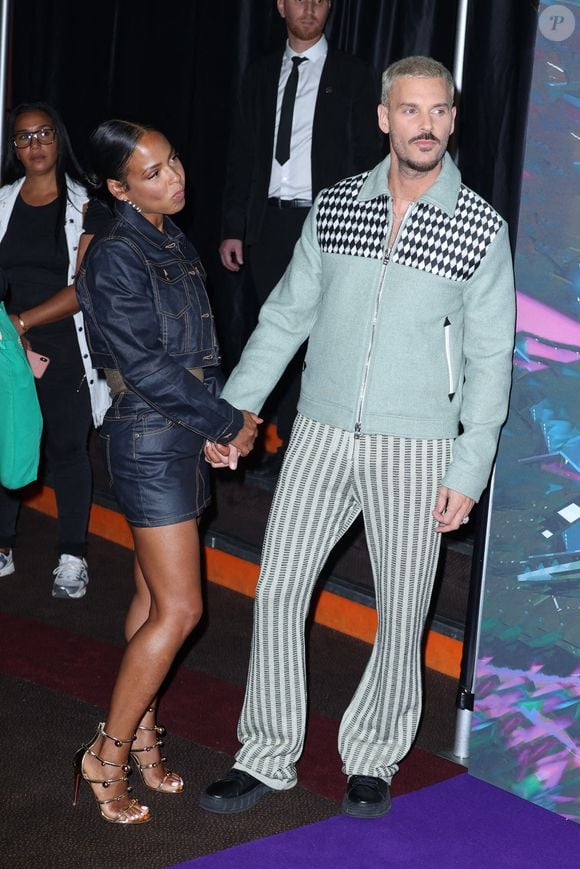 Christina Milian et M. Pokora assistent à la première de Les Trolls 3 au Gaumont Marignan à Paris, France, le 11 octobre 2023. Photo par Jerome Domine/ABACAPRESS.COM