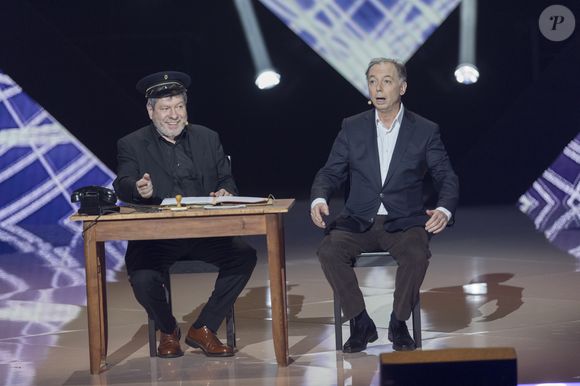 Exclusif - Chevallier et Laspalès (Philippe Chevallier et Régis Laspalès) - Enregistrement de l'émission "Le Grand Show de l'Humour" au Zénith de Paris le 30 janvier 2017. L'émission sera diffusée sur France 2 le 4 février 2017. © Pierre Perusseau/Bestimage