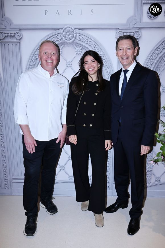 David Bizet, chef du Peninsula Paris, en compagnie de Luc Delafosse (nouveau directeur général de l'hôtel Peninsula) - Réouverture du rooftop « L'heure dorée » de l'hôtel Peninsula à Paris le 10 juin 2026. © Rachid Bellak/Bestimage