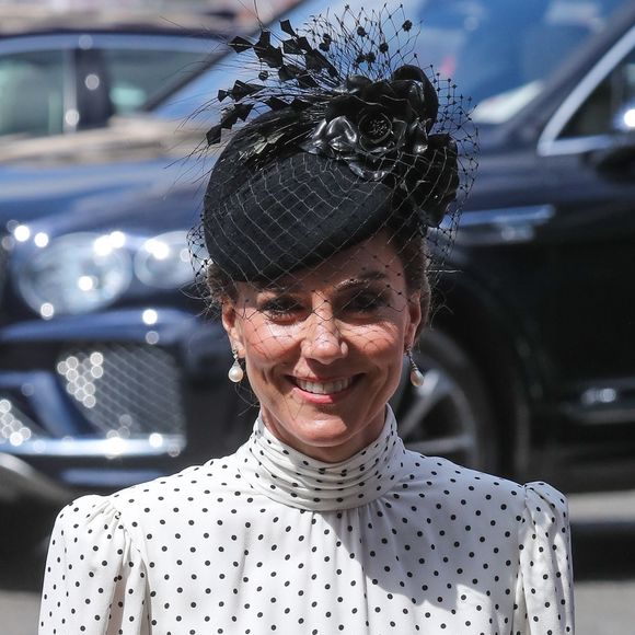 Kate Middleton lors d'un service d'action de grâce à l'occasion du 80e anniversaire du jour de la Victoire en Europe à l'abbaye de Westminster. © Backgrid UK/ Bestimage