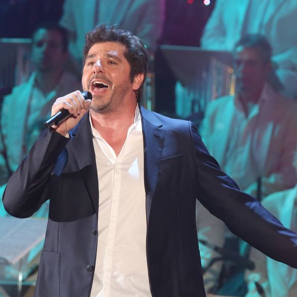 Patrick Fiori - Enregistrement de l'émission "Les Années Bonheur" à La Plaine Saint-Denis le 24 mars 2015. © Bahi - Gorassini /Bestimage