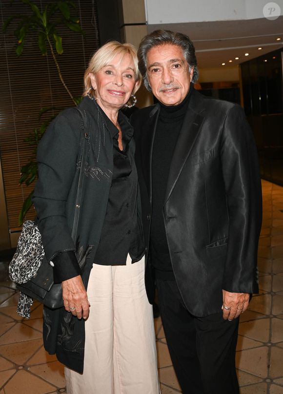 Frédéric François et sa femme Monique Vercauteren lors de l'hommage à Jean Renard à la Sacem à Paris le 5 octobre 2022.
© Coadic Guirec / Bestimage