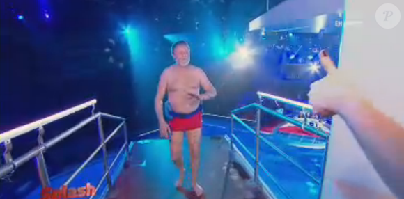 Gégé lors du premier prime de Splash, le 8 février 2013 sur TF1.

Photo : TF1