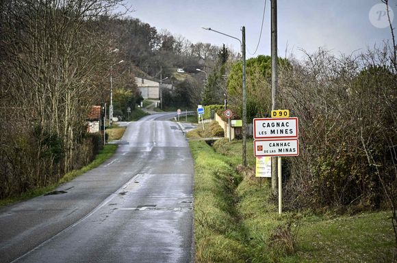 Vue générale de la maison de Delphine Jubillar à Cagnac les Mines, FRance, le 8 janvier 2022. © Thierry Breton/Panoramic/Bestimage