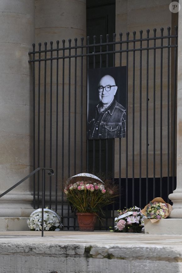 Cérémonie funéraire de l'acteur français Michel Blanc à l'église Saint Eustache à Paris, France, le 10 octobre 2024. Photo par Franck Castel/Abaca