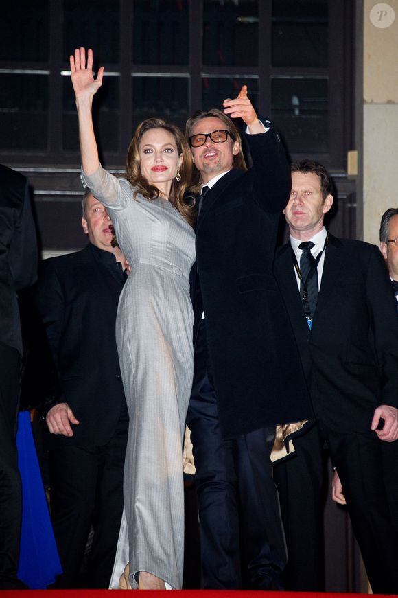 Brad Pitt et Angelina Jolie a la soiree de Gala: Cinema for Peace 2012, a Berlin AGENCE / BESTIMAGE