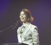 L’humoriste a plaisanté sur son grand âge et la longévité de cette mamie qui a vu passer seize présidents.

Laurie Peret (Prix de l'humour) lors de la soirée de remise des Prix Sacem 2024 aux Folies Bergère à Paris le 25 novembre 2024. © Jack Tribeca / Bestimage