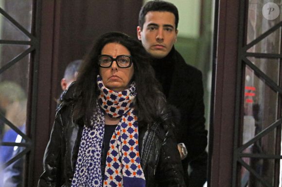Françoise Bettencourt-Meyers et son fils Jean-Victor Meyers - Procès Bettencourt au palais de justice à Bordeaux le 17 février 2015
©Jean-Marc Lhomer / Bestimage