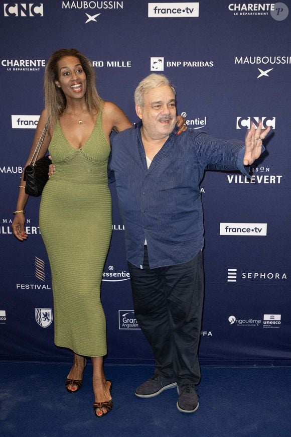 Didier Bourdon et son épouse assistent à la cérémonie d'ouverture du 17ème Festival du Film Francophone d'Angoulême, le 27 août 2024 à Angoulême, France. Photo by David NIVIERE/ABACAPRESS.COM