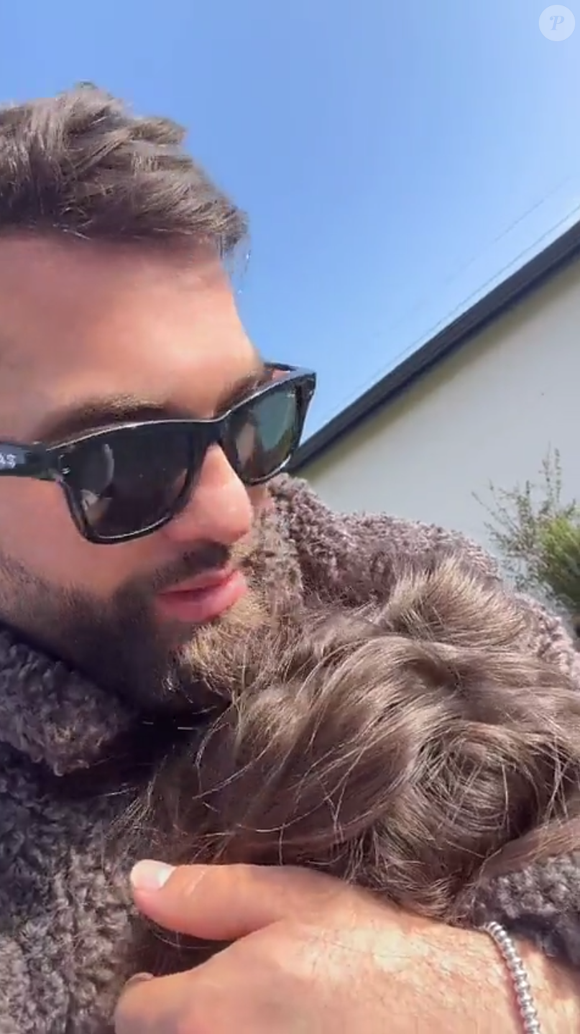Kendji Girac et sa fille Eva Alba le 8 mars 2026 sur Snapchat