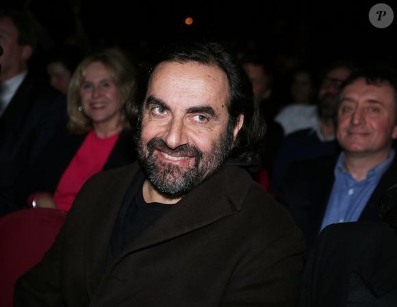André Manoukian lors du meeting du candidat à la mairie de Paris, C.Villani pour la présentation de son programme pour Paris "Rallumer la Ville lumière" au Trianon à Paris, France, le 5 février 2020. © Panoramic/Bestimage