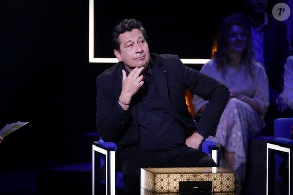 Exclusif - Laurent Gerra, lors de l'enregistrement de l'émission "La Boîte à secrets", présentée par F.Bollaert et diffusée le 10 octobre 2025 sur France 3, dans les studios du Lendit à Saint-Denis, Seine Saint-Denis, France, le 22 septembre 2025. © Jack Tribeca/Bestimage