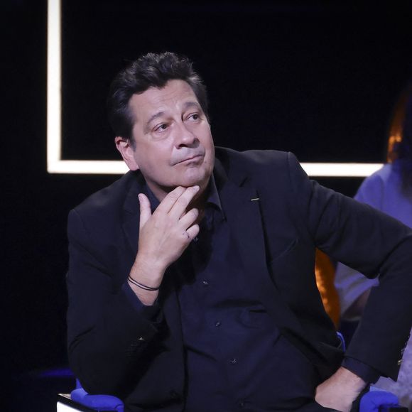 Exclusif - Laurent Gerra, lors de l'enregistrement de l'émission "La Boîte à secrets", présentée par F.Bollaert et diffusée le 10 octobre 2025 sur France 3, dans les studios du Lendit à Saint-Denis, Seine Saint-Denis, France, le 22 septembre 2025. © Jack Tribeca/Bestimage