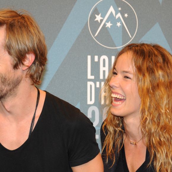 Philippe Lacheau et Elodie Fontan fêtant le succès de 'Babysitting 2' lors du 19ème Festival du Film de Comédie de l'Alpe d'Huez, à l'Alpe d'Huez, France, le 14 janvier 2016. Photo par Mireille Ampilhac/ABACAPRESS.COM