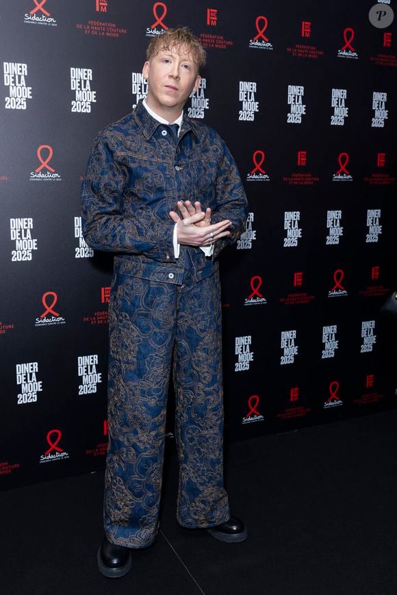Eddy de Pretto au photocall du 22ème dîner de la mode pour le Sidaction à Paris le 30 janvier 2025.
© Olivier Borde / Bestimage