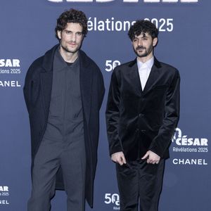 Louis Garrel et Michael Zindel - Photocall de la soirée "Cesar Révélations 2025" au Trianon à Paris le 20 janvier 2025.

© Olivier Borde / Bestimage