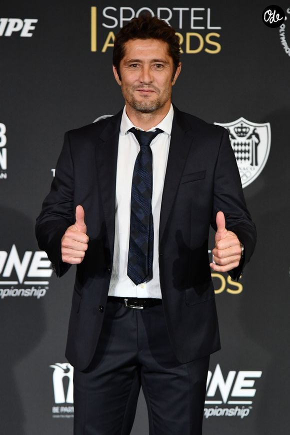 Bixente Lizarazu lors de la soirée des Sportel Awards 2018 au Grimaldi Forum à Monaco, le 23 octobre 2018. © Bruno Bebert/Bestimage