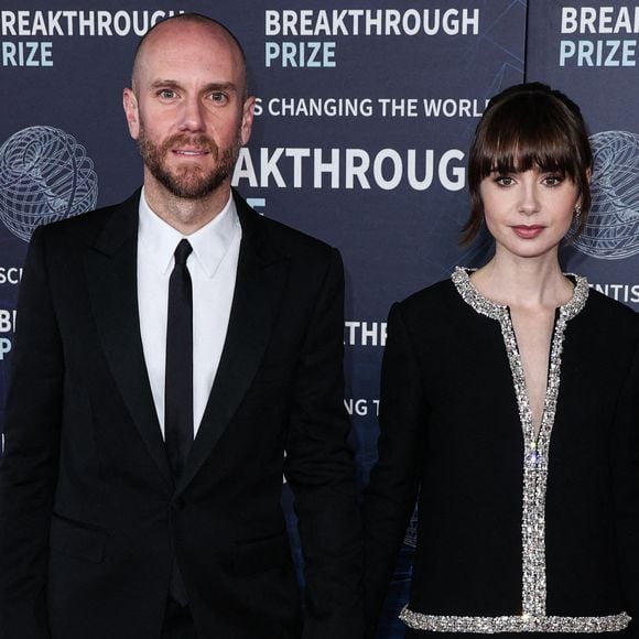 LOS ANGELES, CALIFORNIE, ÉTATS-UNIS - 15 AVRIL : Charlie McDowell et sa femme Lily Collins arrivent à la 9e cérémonie annuelle du Breakthrough Prize qui se tient à l'Academy Museum of Motion Pictures le 15 avril 2023 à Los Angeles, Californie, États-Unis. Photo par Xavier Collin/Image Press Agency/ABACAPRESS.COM