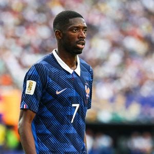 Ousmane Dembélé, joueur de l'équipe de France, lors du match des 16e de finale de la Coupe du monde de la FIFA 2026 opposant la France à la Suède au New York New Jersey Stadium, à East Rutherford, aux États-Unis. (Crédit photo : © William Volcov/ZUMA Press Wire/ABACAPRESS.COM)