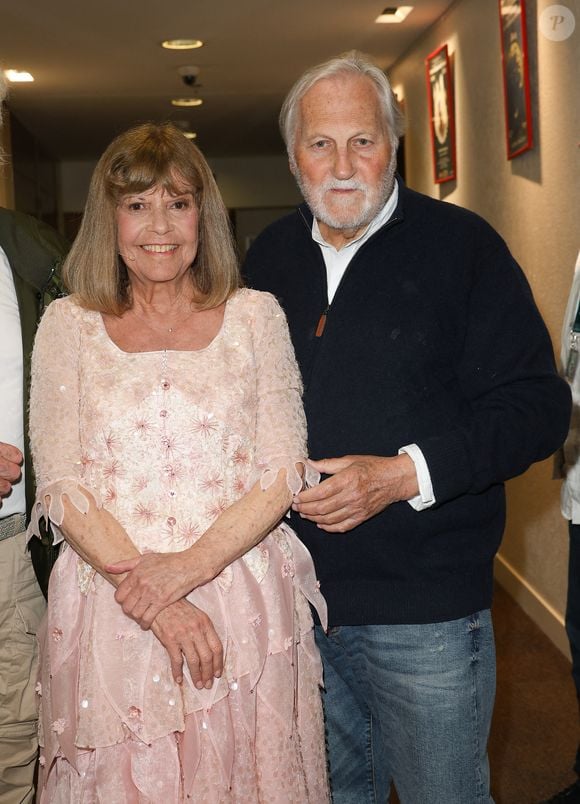 Chantal Goya et son mari Jean-Jacques Debout au concert de Chantal Goya "Sur la route enchantée" au Palais des Congrès à Paris le 18 mai 2024. © Coadic Guirec/Bestimage