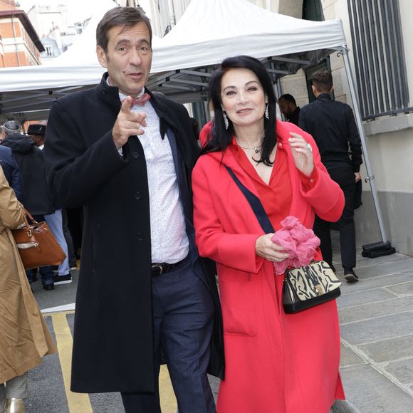 Thierry Samitier et sa femme - Fête du nouvel an juif Roch Hachana chez Marek Halter à Paris le 13 octobre 2024. © Coadic Guirec/Bestimage