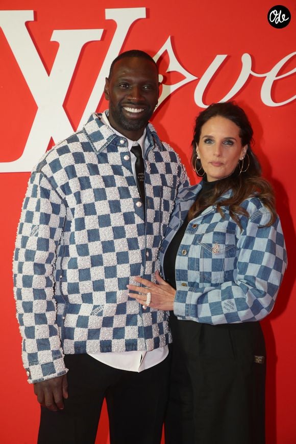 Omar Sy et sa femme Hélène Sy - Photocall du Défilé de mode Louis Vuitton Homme, Collection Automne-Hiver 2024/2025 dans le cadre de la Fashion Week de Paris, France, le 16 Janvier 2024. © Bertrand Rindoff / Bestimage