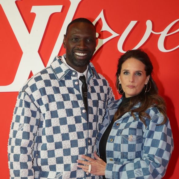 Omar Sy et sa femme Hélène Sy - Photocall du Défilé de mode Louis Vuitton Homme, Collection Automne-Hiver 2024/2025 dans le cadre de la Fashion Week de Paris, France, le 16 Janvier 2024. © Bertrand Rindoff / Bestimage