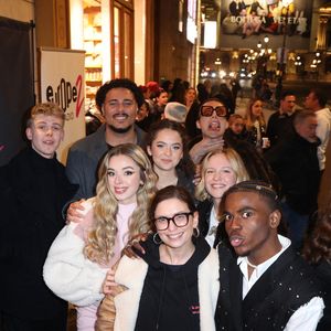 Charles, Emma, Noah, Julie, Lucie Bernardoni, Paul, Maia, Franck et Maureen (Star Academy 12) participent à la Pop Up Influence Party organisée par Aurelien Cassirame, à Paris, le 02 février 2025 à Paris, France. Photo par Jerome Domine - Abaca