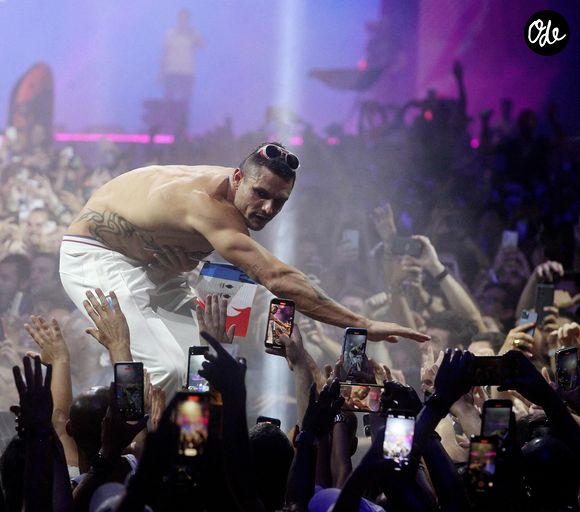 Florent Manaudou (Natation) - Défilé des médaillés français au Club France à la Grande Halle de La Villette lors des Jeux Olympiques Paris 2024 le 6 aout 2024.
Crédit : Jonathan Rebboah / Panoramic / Bestimage