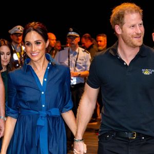 Dusseldorf, ALLEMAGNE - Le prince Harry, duc de Sussex, et Meghan Markle, duchesse de Sussex, lors de la sixième journée des Invictus Games 2023 au Merkur Spiel-Arena à Dusseldorf.