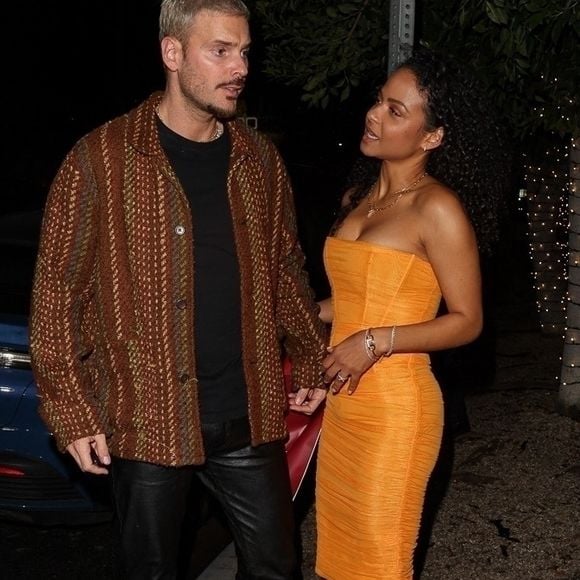 Christina Milian et son mari M. Pokora (Matt Pokora) à la sortie du restaurant Catch Steak House à West Hollywood, Los Angeles, Californie, Etats-Unis, le 6 janvier 2023. 
Backgrid USA / Bestimage