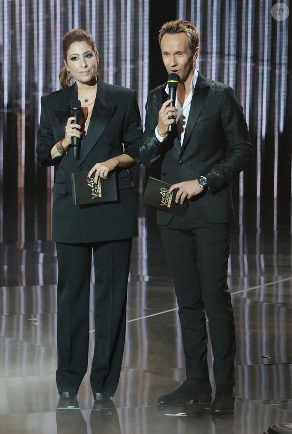 Léa Salamé et Cyril Féraud - Cérémonie de la 40ème édition des Victoires de la Musique à la Seine Musicale à Boulogne-Billancourt, France, le 14 février 2025. © Coadic Guirec/Bestimage