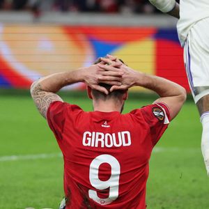 Olivier GIROUD (LOSC Lille) lors du match LOSC Lille vs Aston Villa FC, UEFA Europa League 8ème de finale aller, Decathlon Arena stade Pierre Mauroy, le 12 mars 2026 - © Laurent Sanson / PsnewZ