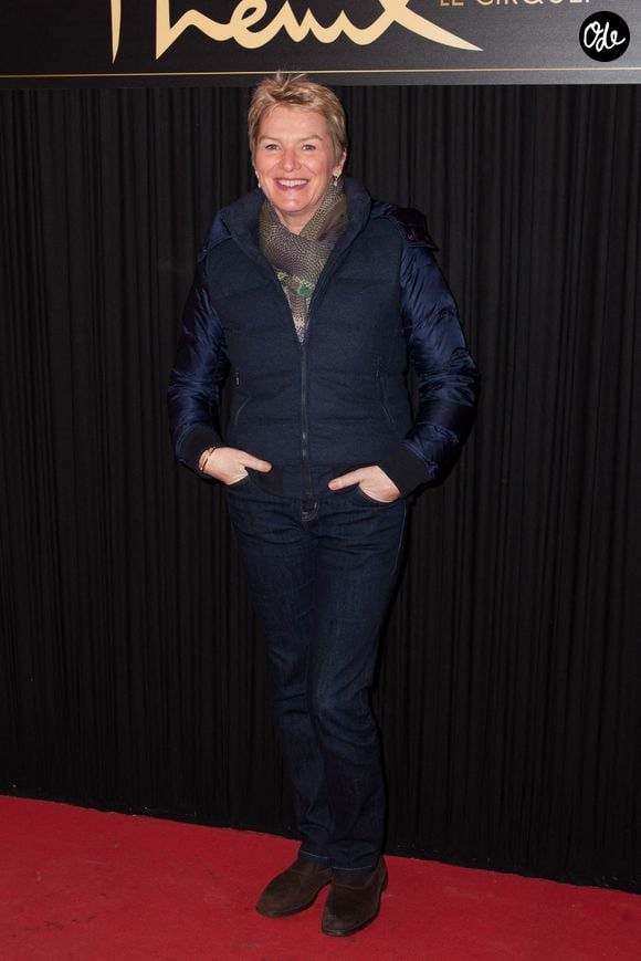 Elise Lucet assiste à la cérémonie du « Festival Mondial du Cirque de Demain 2015 », qui s'est tenue au Cirque Phénix à Paris, en France, le 1er février 2015. Photo : Audrey Poree/ABACAPRESS.COM