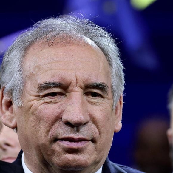 François Bayrou lors du meeting "Besoin d'Europe" au Grand Palais à Lille pour le lancement de la campagne du parti Renaissance pour les élections européennes en présence de V.Hayer (tête de liste majorité présidentielle élections européennes 2024) et de l'ensemble du gouvernement.
Lille, le 9 mars 2024.

© Dominique Jacovides / Bestimage