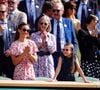 Les imitations de Charlotte, un talent hérité de sa défunte arrière-grand-mère, décédée en 2022, la reine Elizabeth II, qui faisait déjà éclater de rire ses proches, lorsqu'elle imitait les grands de ce monde.

Pippa Middleton et la princesse Charlotte dans la loge royale le quatorzième jour des championnats de Wimbledon 2024 au All England Lawn Tennis and Croquet Club, Londres, le dimanche 14 juillet 2024.