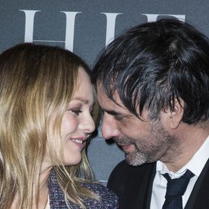 Vanessa Paradis et son compagnon Samuel Benchetrit (réalisateur) - Avant-première du film "Chien" au cinéma MK2 Bibliothèque à Paris, France, le 5 mars 2018. © Olivier Borde/Bestimage
