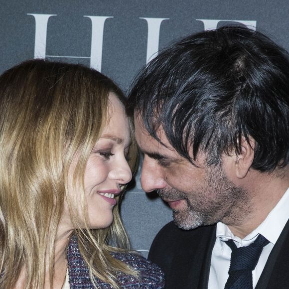 Vanessa Paradis et son compagnon Samuel Benchetrit (réalisateur) - Avant-première du film "Chien" au cinéma MK2 Bibliothèque à Paris, France, le 5 mars 2018. © Olivier Borde/Bestimage