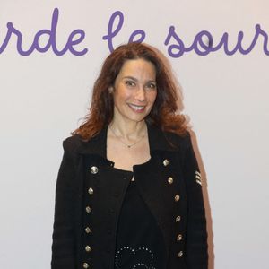 Marie Fugain à l'avant-première du clip "Je garde le sourire" réalisé pour l’Association Laurette Fugain dans le cadre de sa nouvelle campagne de sensibilisation au cinéma Mac Mahon à Paris le 15 octobre 2024.

© Christophe Clovis / Bestimage