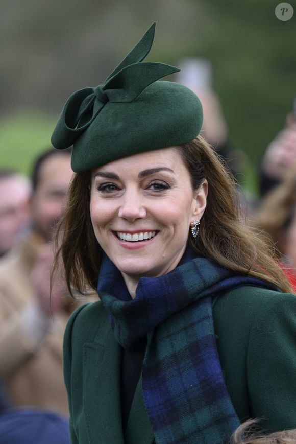 La famille royale britannique se rend à la messe de Noël à Sandringham le 25 décembre 2024.