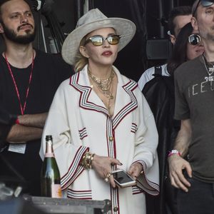 Madonna assiste au concert de Migos lors du Wireless Festival à Londres, le 7 juillet 2018.