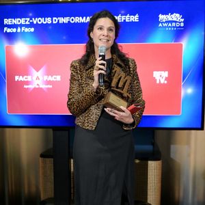 Exclusif - Apolline de Malherbe, rendez-vous d’information préféré pour “Face à face” lors de la soirée de remise de prix Molotov TV Awards 2024, première édition, pour récompenser les programmes télés préférés.
© Rachid Bellak / Bestimage