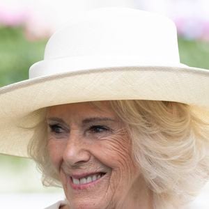 26 juillet 2025 - Réunion du King George & Queen Elizabeth Stakes à Ascot, en présence de Sa Majesté la Reine Camilla (Camilla Parker Bowles, reine consort d'Angleterre). GOFF  / BESTIMAGE