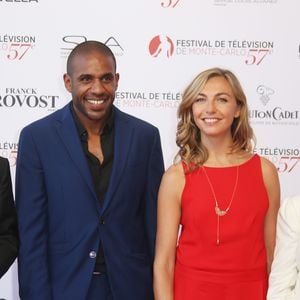 Gérard Hernandez, Loup-Denis Elion, Amélie Etasse et Marion Game lors de l'ouverture de la 57ème édition du Festival de la Télévision de Monte-Carlo le 16 juin 2017. © Denis Guignebourg / Bestimage