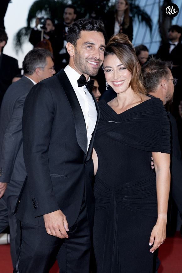 Rachel Legrain-Trapani et son mari Valentin Léonard - Montée des marches du film « L’abandon » lors du 79e Festival international du film de Cannes, le 13 mai 2026. © Olivier Borde / Bestimage